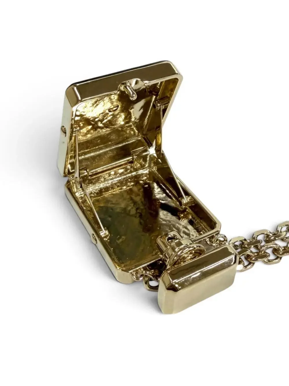 Chanel Cc Logo Pendant Necklace Gold- #357876C13B
